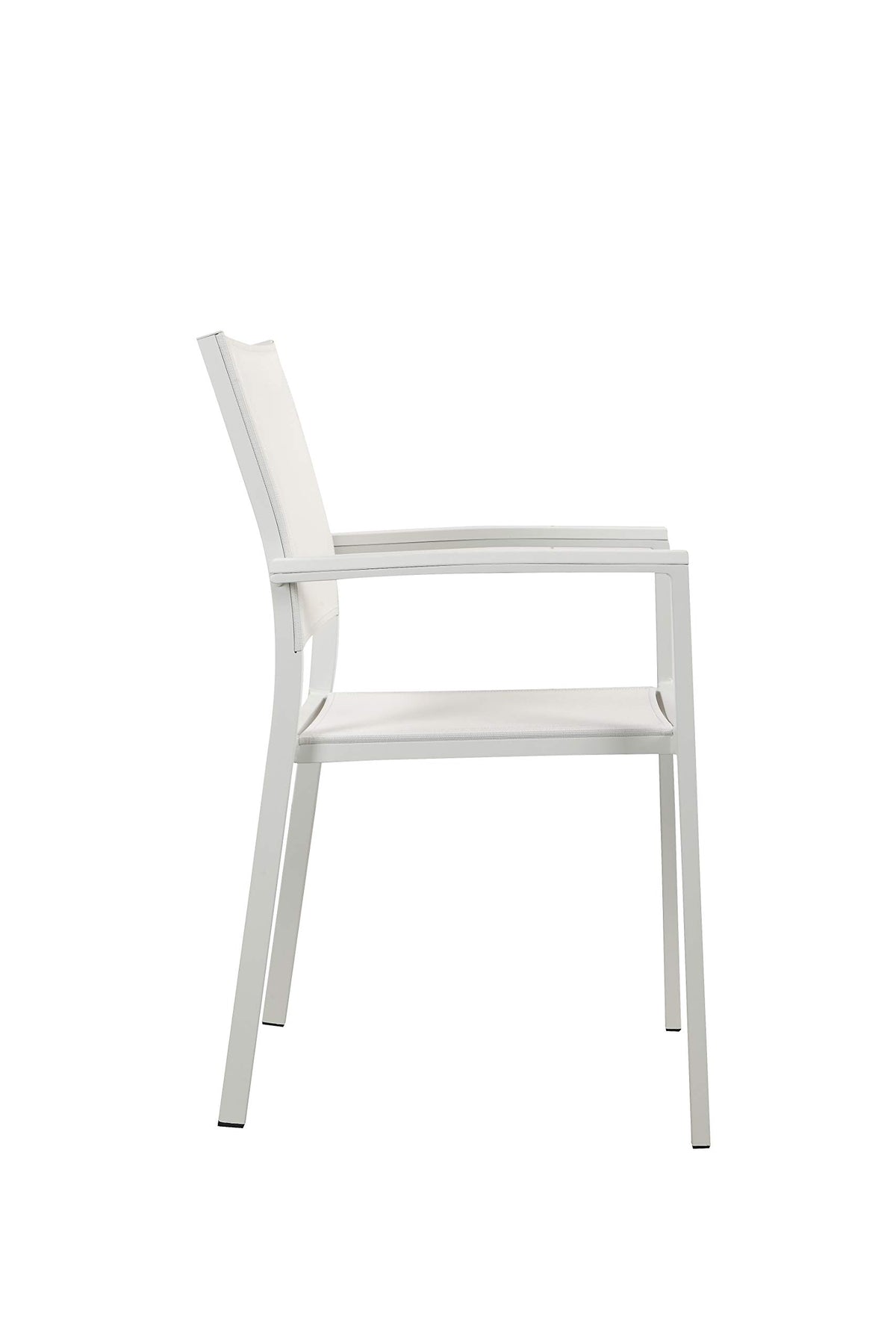 Pangea Home MIAMI 6AC WHT Dining Chairs Aluminum White