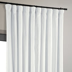 Hpd Half Price Drapes Signature Velvet Thermal Blackout Curtains For Living Room 84 Inch Long (1 Panel) Rod Pocket Insulated Blackout Curtains For Bedroom Window Curtains, 100W X 84L, Primary White
