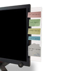 Minsa Fashion Multifunction Utility Acrylic Transparent Computer Monitors Side Panel/Memo Pads/Message Boards/Sticky Boards For
