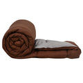 Shopingtrade Microfibre Reversible Comforter, Double Bed 250 Gsm (Multicolour3) Brown & Grey