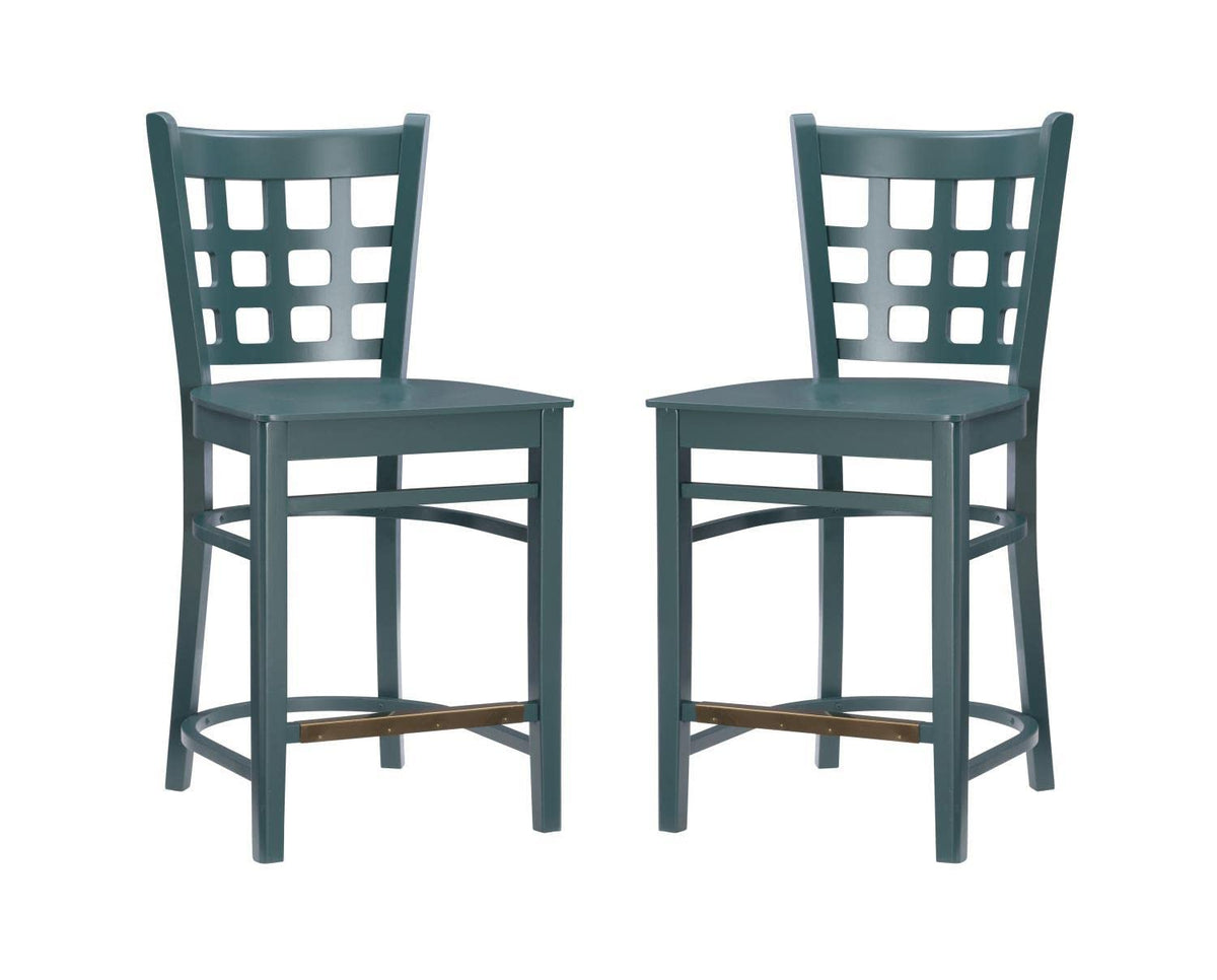 Lola Counter Stool Green Set Of 2
