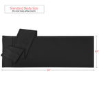 Nestl Body Pillow Cover - Soft Body Pillow Pillowcase - Lightweight Black Pillowcase - Microfiber Body Pillow Case Cover - 20X54 Inches - Envelope Closure