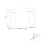 Tuhome Cabo Writing Desk, Four Legs -Mahogany