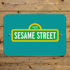 GRAPHICS & MORE Sesame Street Logo Plastic Sign 12" x 8" Multi