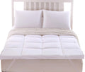 Royal Tradition 2 Inch Plush 100 Percent Microfiber King Down Alternative Mattress Pad/Topper