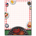 Summertime Backyard Bbq Letterhead Laser & Inkjet Printer Paper, 25 Pack