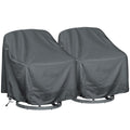 Outdoor Swivel Lounge Chair Cover 2 Pack,Patio Furniture Cover,Waterproof Heavy Duty,30 ' W X 34 ' D X 38.5 ' H