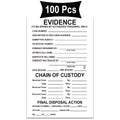 Remarkable Adhesive Evidence Label - Stick On Evidence Stickers 4 X 6 Inches 100 Labels Per Pack (White Evidence)