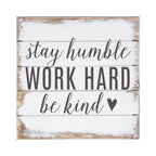 Sincere Surroundings PET10158 Work Hard 8 x 8, White