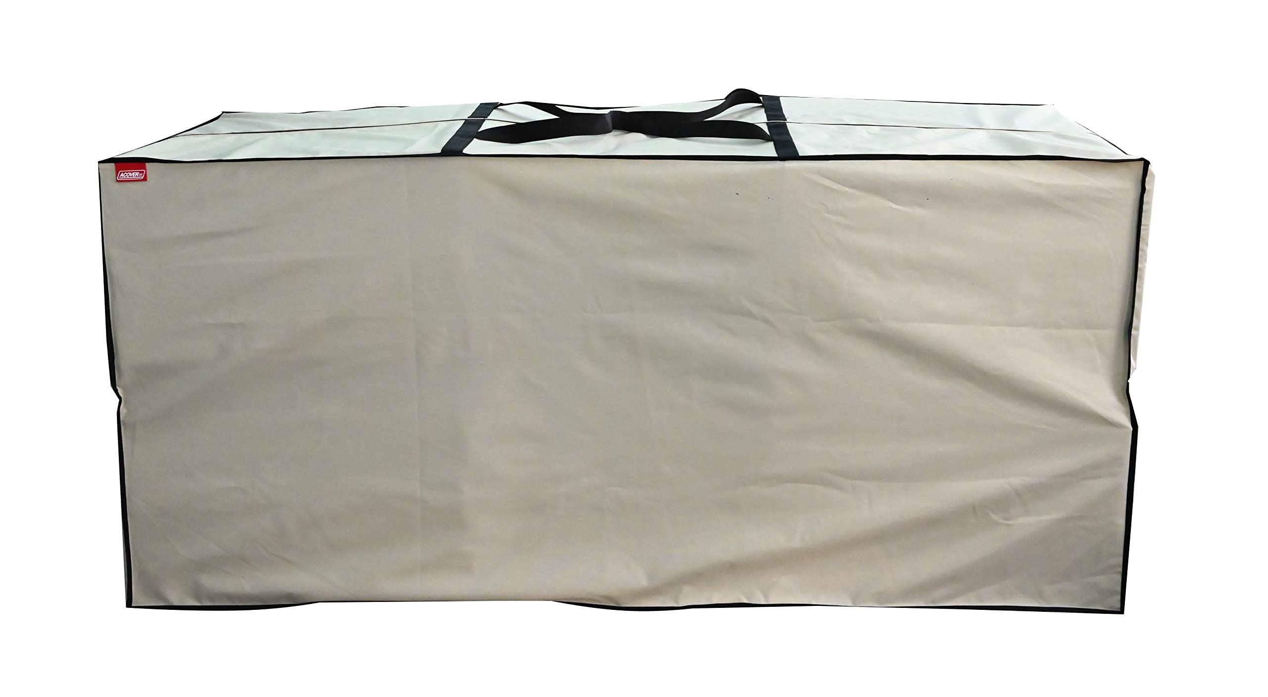 Acoveritt Outdoor Rectangular Cushion/Cover Storage Bag, Protective Zippered Storage Bags With Handles, 60'X20'X28' Beige
