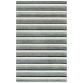 Alora Decor Rivera 7'9" X 9'9" Stripe Gray/Ivory/Charcoal Hand-Tufted Area Rug