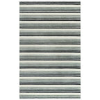 Alora Decor Rivera 7'9" X 9'9" Stripe Gray/Ivory/Charcoal Hand-Tufted Area Rug