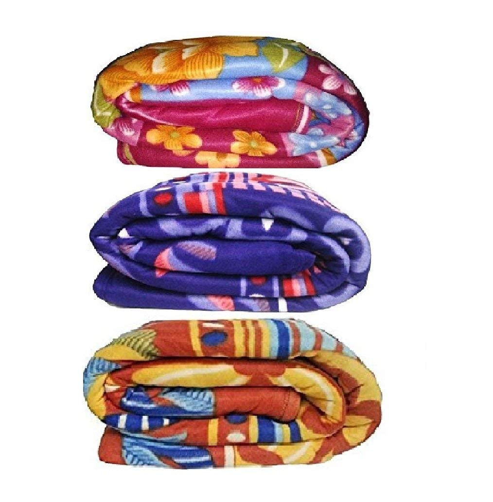 MAGIC Printed Single Fleece Blanket Set of 3