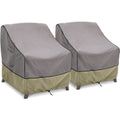 Brivic Patio Furniture Covers Waterproof For Chair, Outdoor Lawn Chair Covers Fits Up To 36W X 37D X 36H Inches(2Pack), Grey