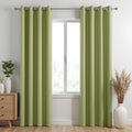 Homemonde Blackout Long Door 9 Feet Opaque Curtains 71% Room Darkening Heavy Curtain Set Of 2, Thermal Insulation, Noise Reduced