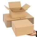 Small Shipping Boxes 8X8X4 Inches, 30 Pack Black Corrugated Cardboard Boxes, Mailer Boxes For Small Business Packaging Mailing