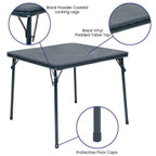 Flash Furniture Mindy Kids Navy 5 Piece Folding Table and Chair Set