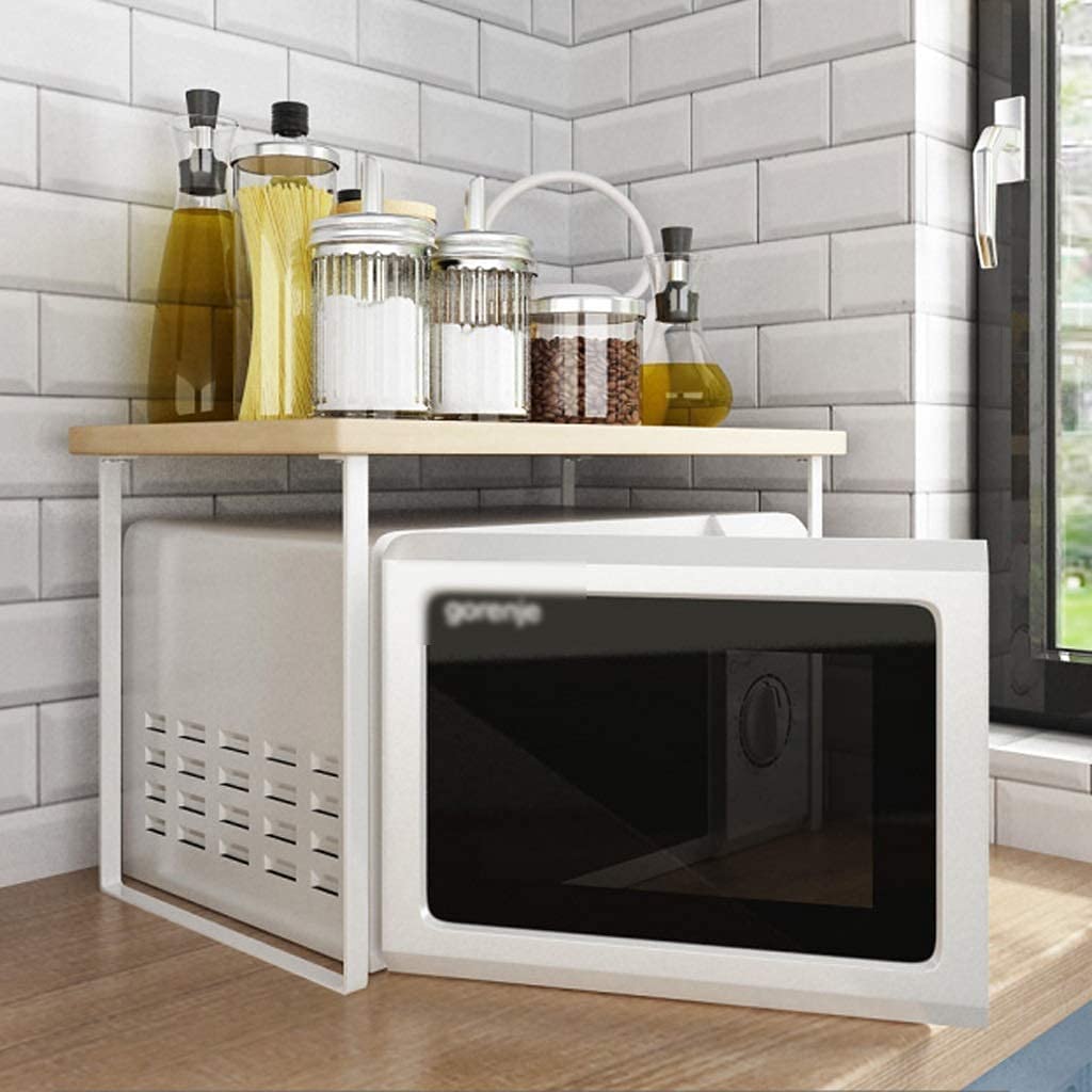 Ogfc 36200 Classic White Kitchen Shelf Microwave Oven Shelf Stand Pantry Spice Shelf Owen Stand Storage Spice Microwave Oven Rac