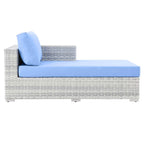 Modway EEI-4304-LGR-LBU Right Chaise, Light Gray Light Blue, 35 x 63 x 33