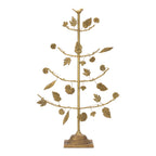 Melrose International Gold Metal Tree With Leaves Display 36.5' H