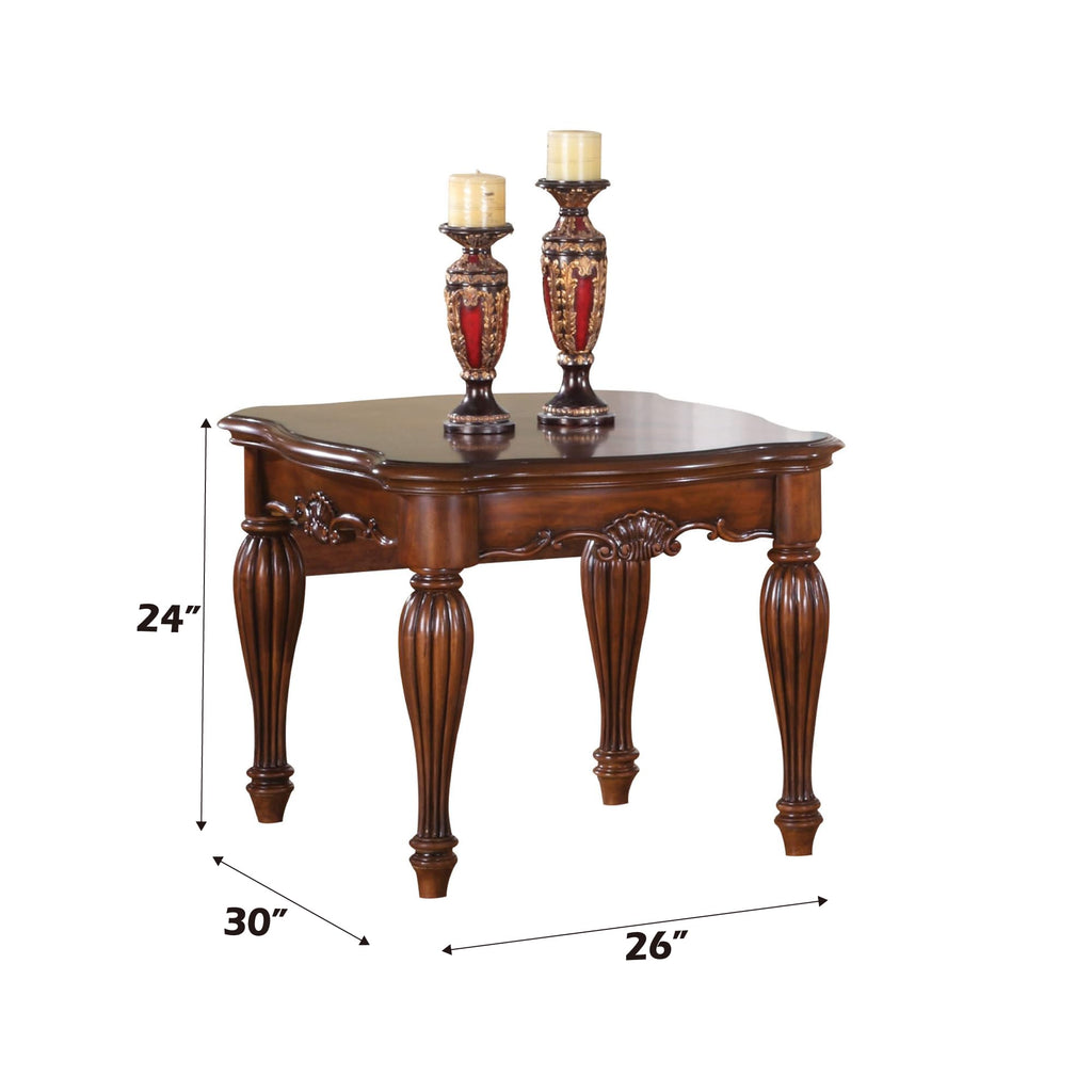 Acme Dreena Rectangular Wooden End Table In Cherry
