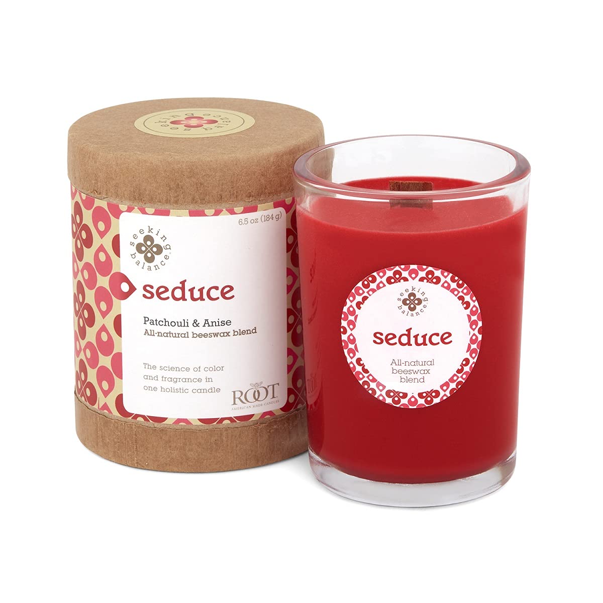 Root Candles, Seduce Seeking Balance Patchouli Anse 6.5 Ounce