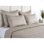Kosas Home Winthrop 20X36 Diamond Matte Poly Sateen Fabric King Sham In Natural