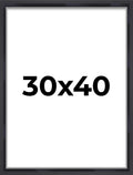 30x40 Shadow Box Black Display Frame | 1'' Deep | UV Resistant Acrylic Plexiglass, Acid-Free Backing & Hanging Hardware Included