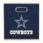 Franklin Sports NFL Dallas Cowboys Collapsible Storage Bin - 11" x 11" Team Specific Folding Cube Storage Container