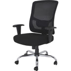 Lorell Big & Tall Mid-Back Leather Guest Chair