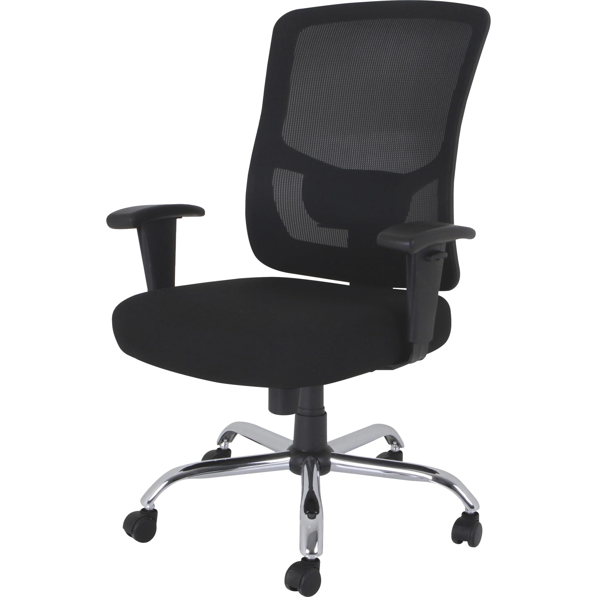 Lorell Big & Tall Mid-Back Leather Guest Chair