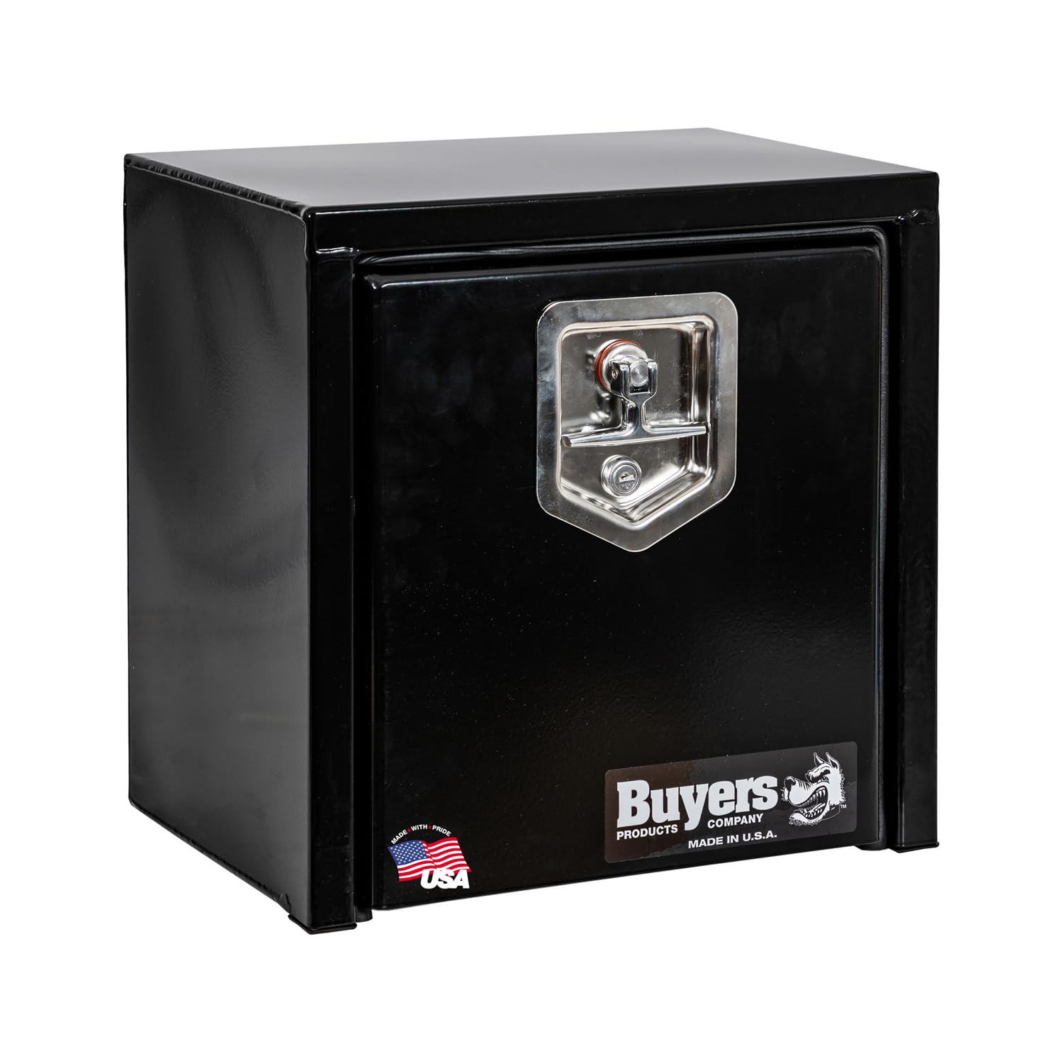 Buyers Products 1703310 Black Steel Underbody Truck Box, 15 X 10 X 15 Inch, Made In The Usa, 14 Ga Black Steel Trailer/Truck Bed