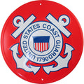 Tags America United States Coast Guard Emblem Metal Sign - USCG Logo, 12 inches