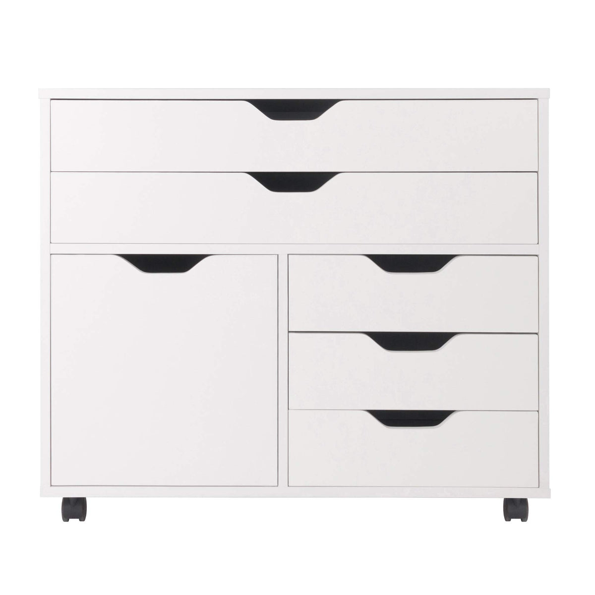 Ergode Wood Halifax 3-Section Mobile Storage Cabinet - Versatile & Compact