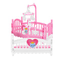 TOYANDONA Mini Furniture Dollhouse Accessories: 1:12 Miniature Doll House Model 2Pcs Mini Baby Bed Crib Cradle for Miniature Dol