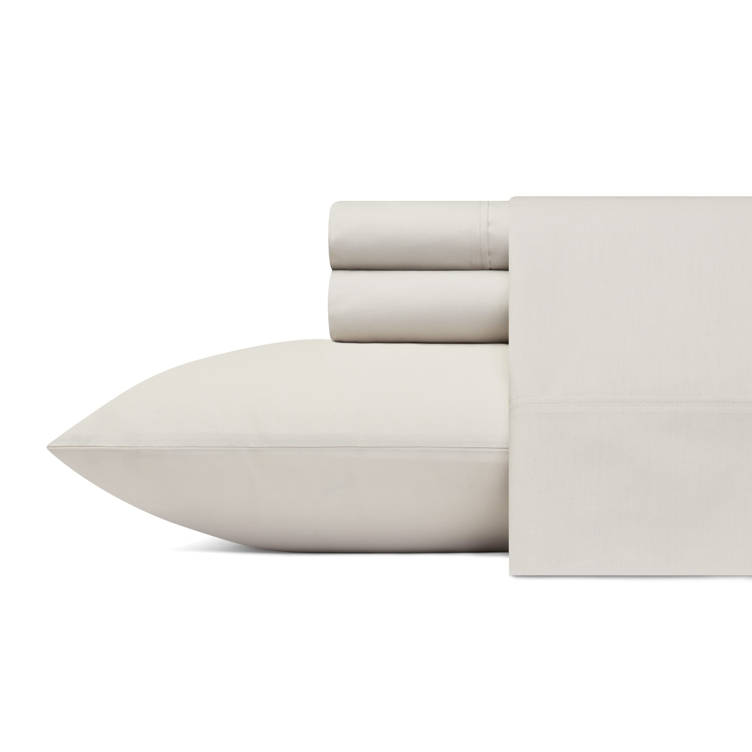 Tommy Bahama - Queen Sheets, Cotton Percale Bedding Set, Crisp & Cool, Stylish Bedding Set (Cool Zone Grey, Queen)