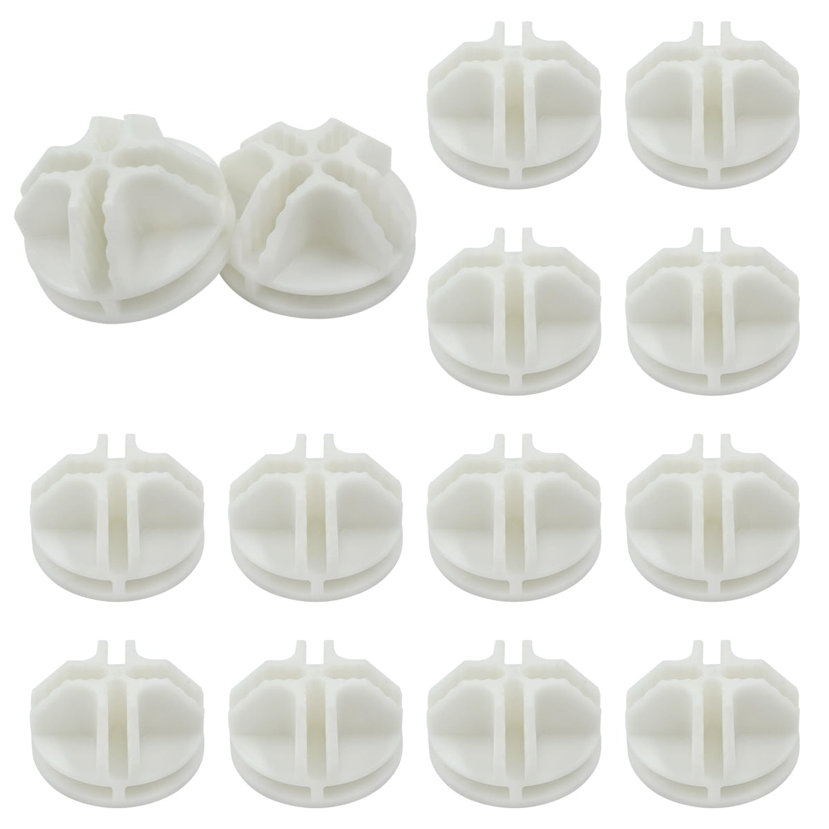 Kyuionty 20 Pcs Wire Cube Connectors, Plastic Grid Cube Organizer Connector For Modular Closet Storage Organizer & Wire Shelving