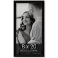 wallsthatspeak 8x20 Black Picture Frame for Puzzles Posters Photos or Artwork