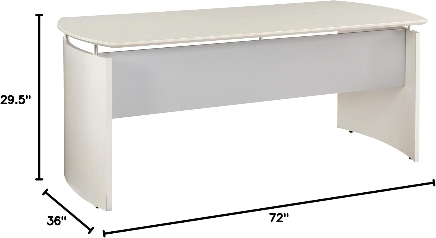 Medina 72 Straight Desk- MNDS72TSS