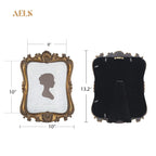 Aels 5X7/8X10 Inch Vintage Picture Frame, Elegant Antique Photo Frames With Glass Front, Photo Display, Tabletop Wall Hanging, G