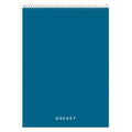 Tops Docket Wire-Bound Writing Pad, 8-1/2' X 11-3/4', Blue Heavy-Duty Cover, Extra-Strong Back, White Paper, Legal Rule, 70 Sh