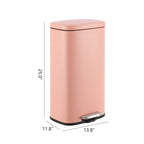 Happimess Hpm1011F Curtis 8-Gallon Step-Open Trash Can, Fingerprint Resistant, Modern, Minimalistic For Home, Kitchen, Laundry R