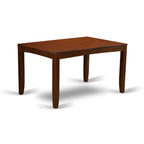 East West Furniture LYFD7-ESP-W Lynfield 7 Piece Kitchen Set Consist of a Rectangle Table with Butterfly Leaf and 6 Dining Room Chairs, 36x66 Inch