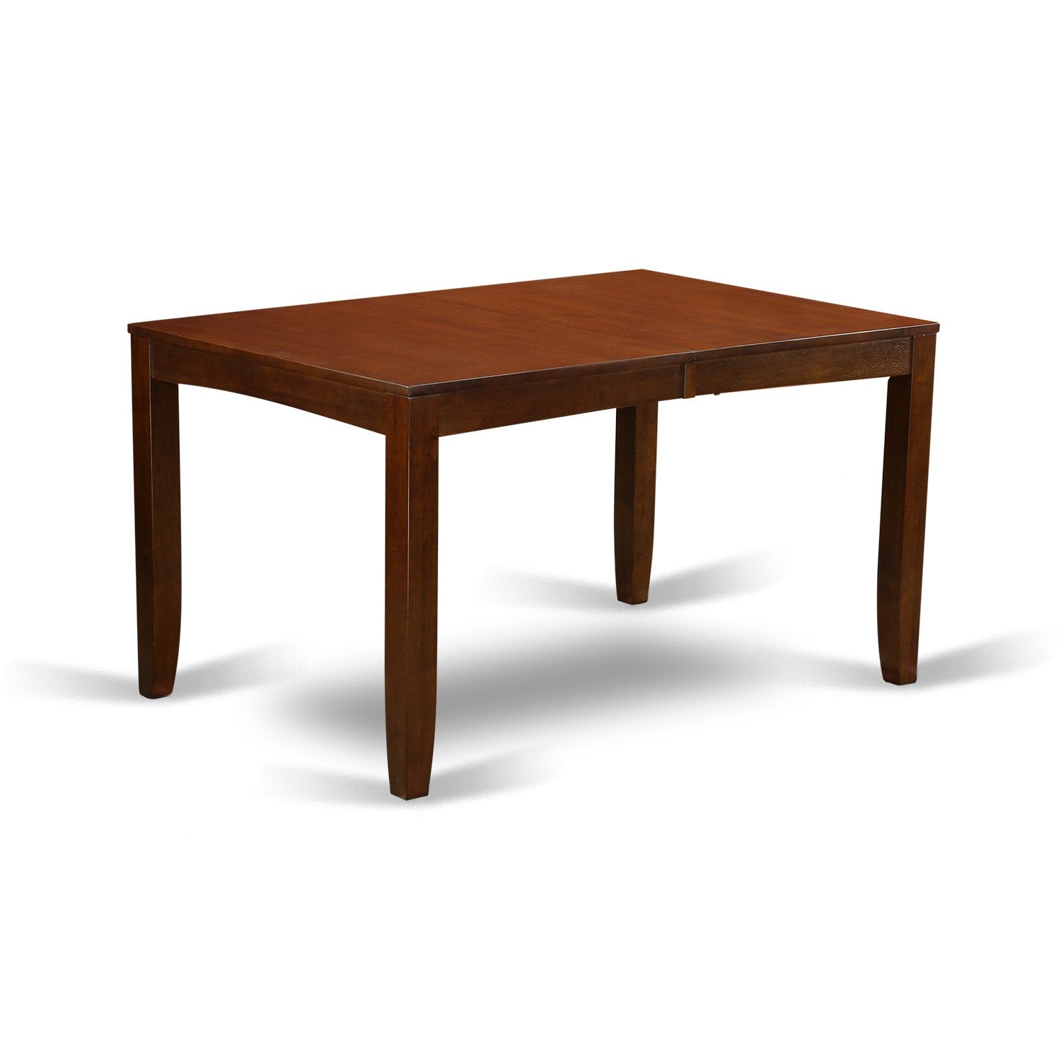 East West Furniture LYFD7-ESP-W Lynfield 7 Piece Kitchen Set Consist of a Rectangle Table with Butterfly Leaf and 6 Dining Room Chairs, 36x66 Inch