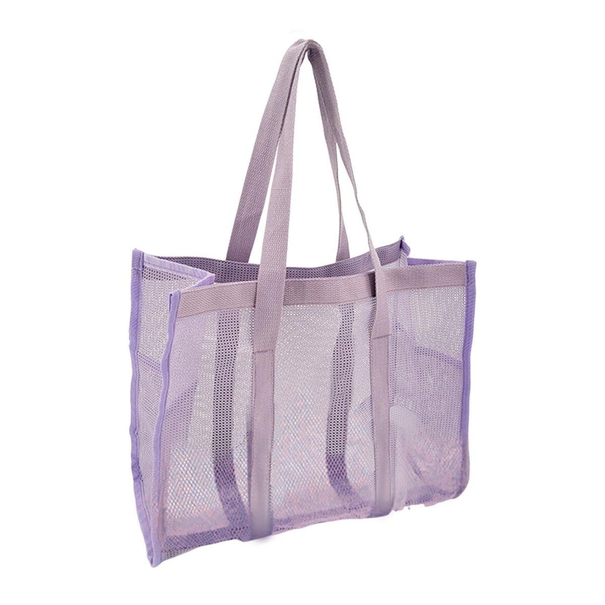 ATORSE Mesh Shower Tote Bag Basket Bath Organizer for Swimming Bathroom Beach Purple|Home & Garden|Bath|Bath Caddies & Storage