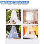 Sublaga Mosquito Net For Bed, Large White Bed Canopy For Girls, Hanging Bed Net, Easy Installation Ideal For Bedroom Decorative,