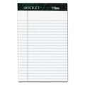 Tops Docket Writing Tablet, 5 X 8 Inches, Perforated, White, Narrow Rule, 50 Sheets Per Pad, 6 Pads Per Pack (63366)