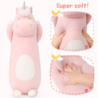 Morismos 36.2' Unicorn Body Pillow Large Hugging Pillow Unicorn Stuffed Animal,Soft Plush Toy For Kids Girl, Animal Body Pillow