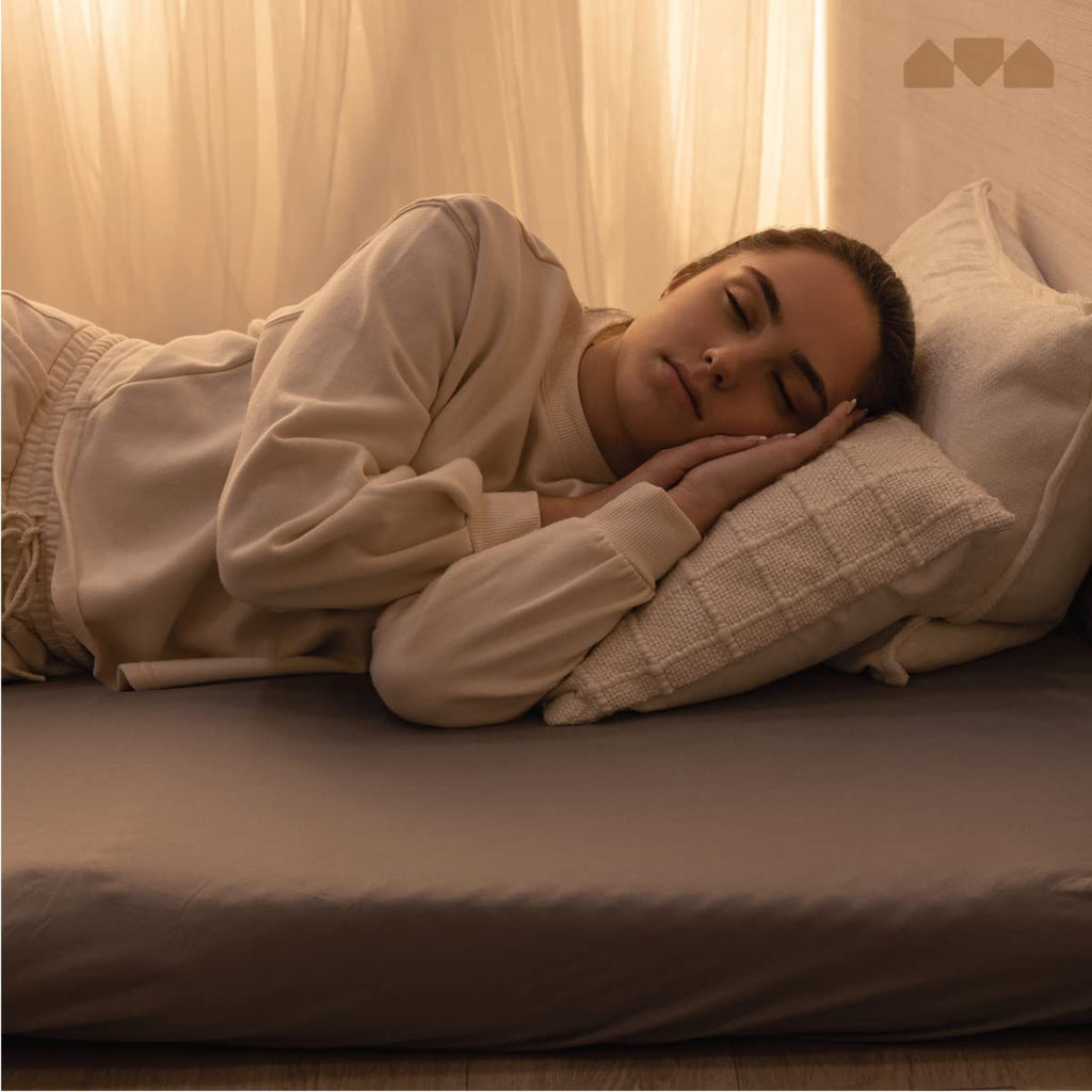 Fitted Sheet For The Milliard Trifold Mattress, Super Soft And Cozy Washable Grey Sheet (Single, 4')