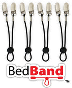Bed Band Bed Sheet Holder Gripper Suspender Strap Black 1 Pack
